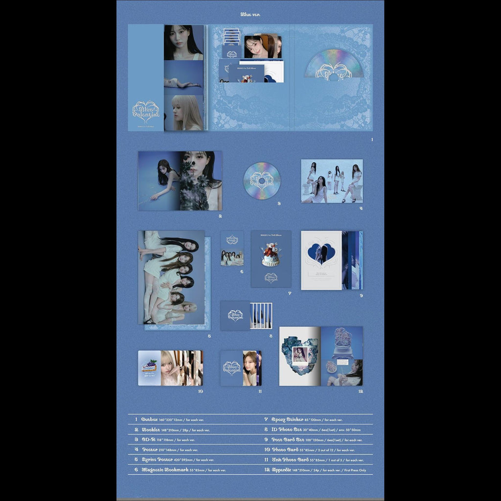 NMIXX - Blue Valentine 1st Full Album + Free Gift