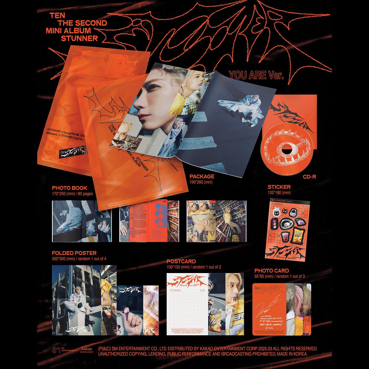 TEN (NCT) - STUNNER YOU ARE Ver. (Pack Book Ver.)