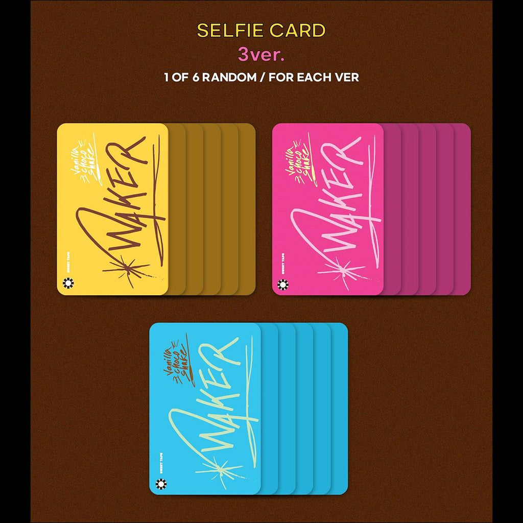 WAKER - Sweet Tape RISING CARD ALBUM (Vanilla ver. / Marmalade ver. / Chocolate ver.)