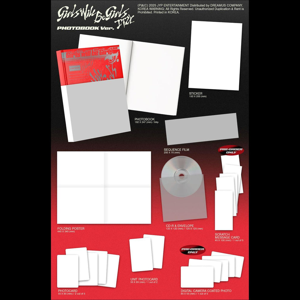 ITZY [Girls Will Be Girls] Photobook Ver.