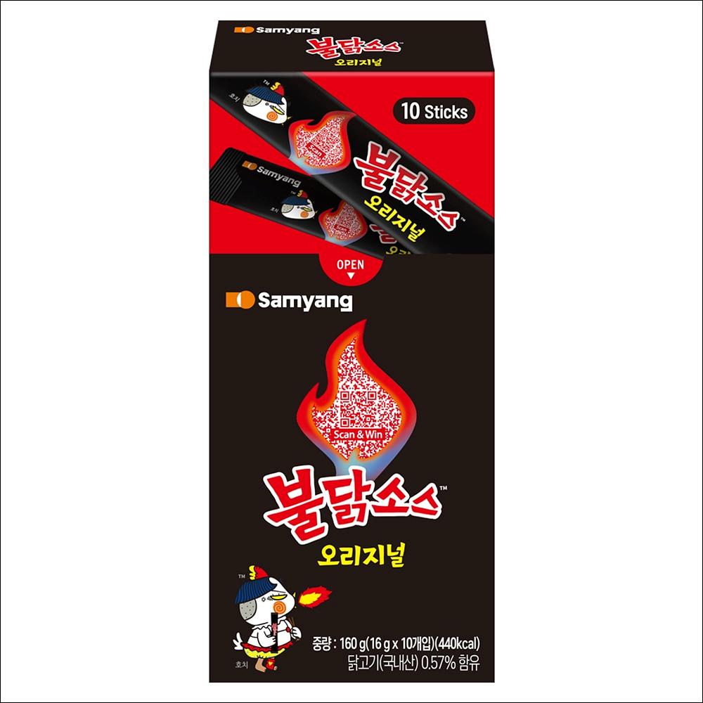 Samyang Buldak Sauce Sticks (Original Spicy) 160g (16g x 10 sticks)
