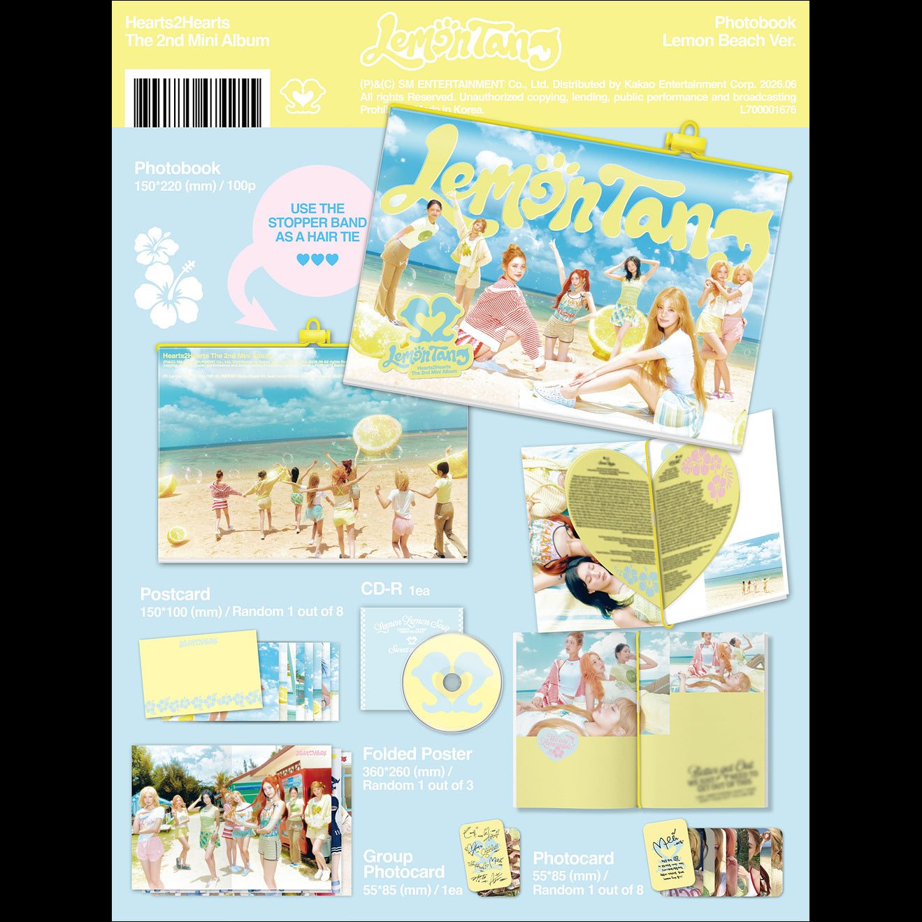 (Photobook Ver.) Hearts2Hearts [Lemon Tang] + Free Gift
