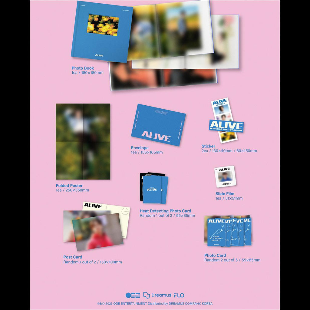 DONGHAE (SUPER JUNIOR) - ALIVE PHOTOBOOK VER. / 1st Album + Free Gift