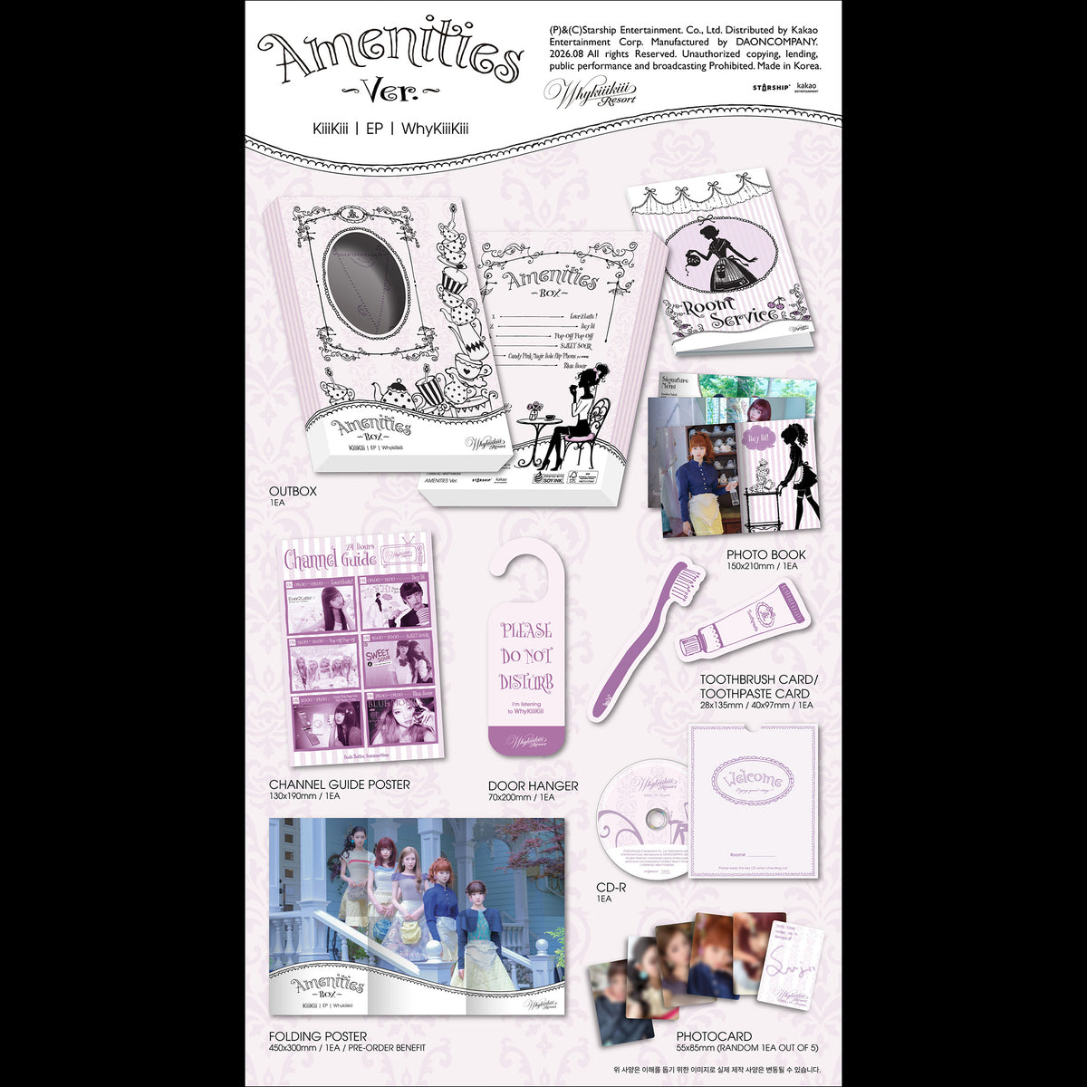 KiiiKiii [WhyKiiiKiii] AMENITIES VER. / EP Album + Free Gift