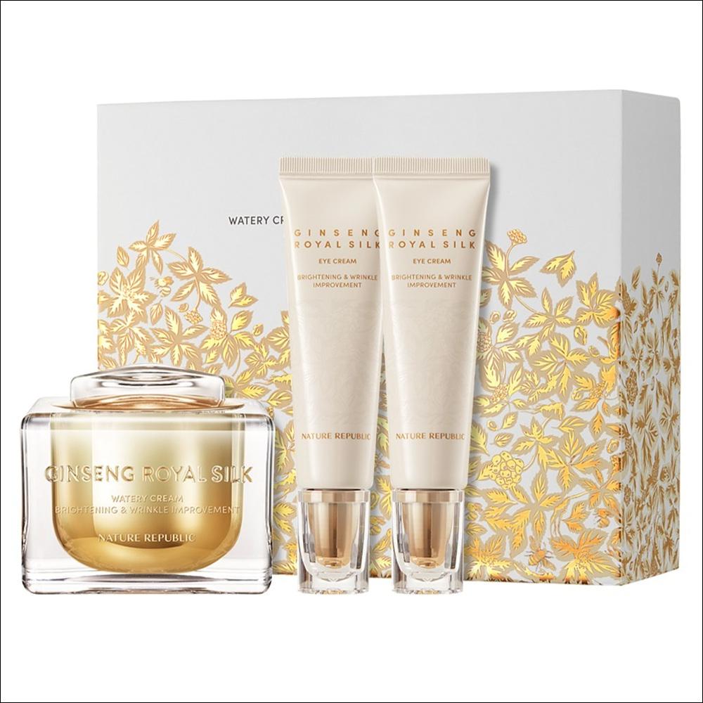 Nature Republic Ginseng Royal Silk Watery Cream & Eye Cream 3-Item Set (Watery Cream 60ml + Eye Cream 30ml x 2ea)