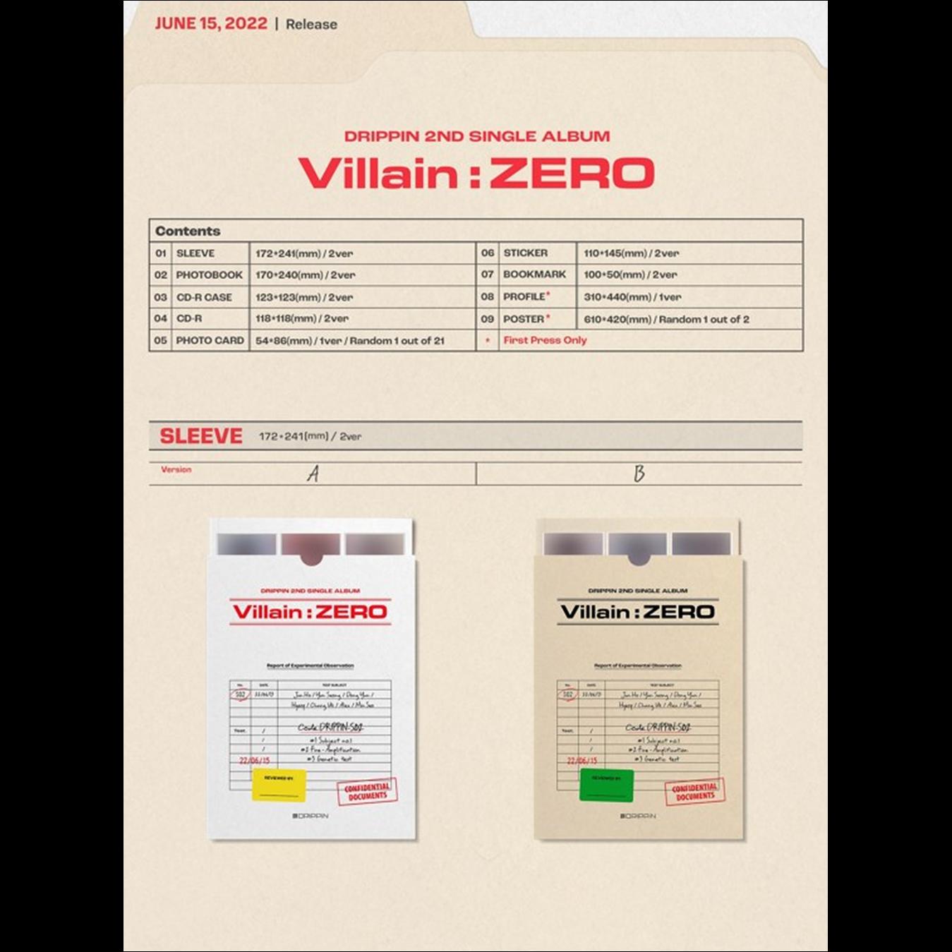 DRIPPIN [Villain : ZERO] 2nd Single Album