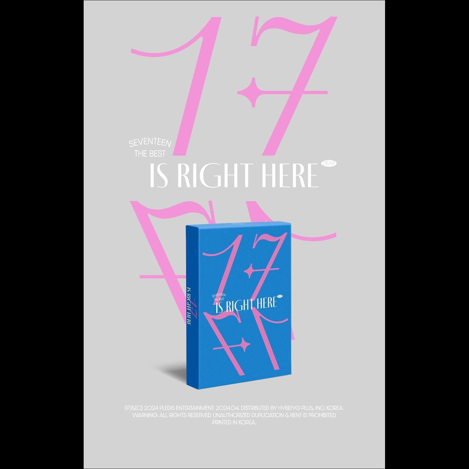 SEVENTEEN - SEVENTEEN BEST ALBUM 17 IS RIGHT HERE (Dear Ver.)