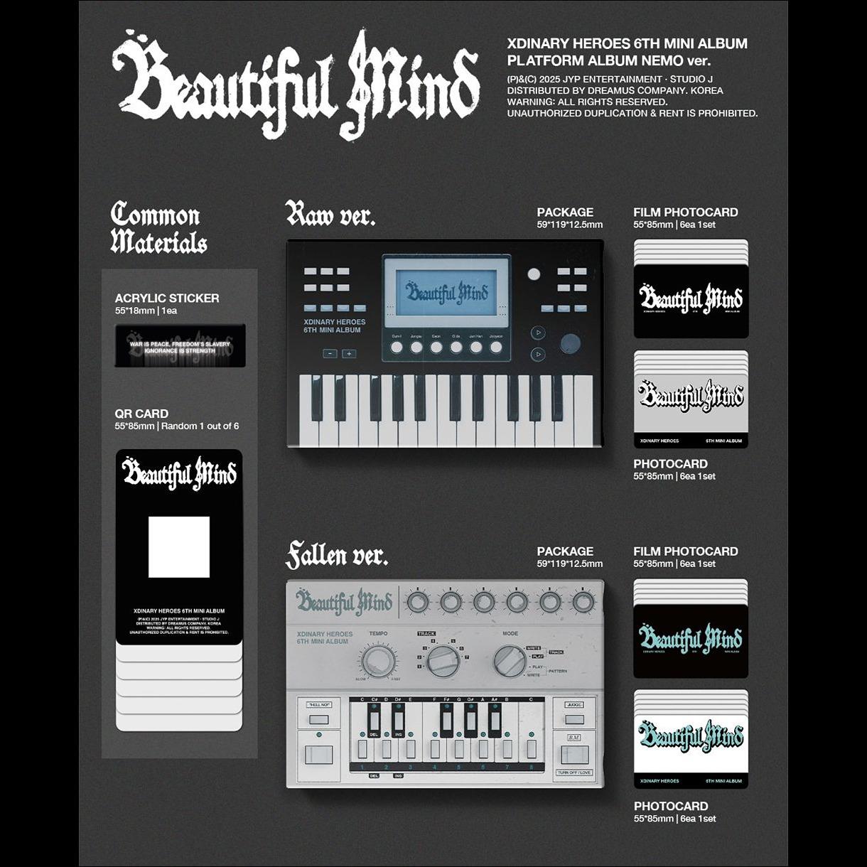 Xdinary Heroes - Beautiful Mind Platform Album NEMO ver.