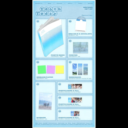 VAYONN 1ST EP 'Youth Today' (Record Ver.) + Free Gift