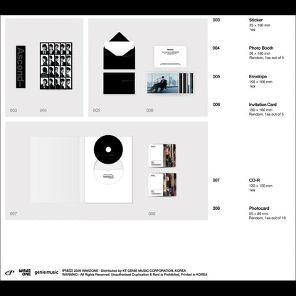 ZEROBASEONE The 6th Mini Album [Ascend-] Photobook Ver. (1 Ver. & 10 Ver.) + Free Gift