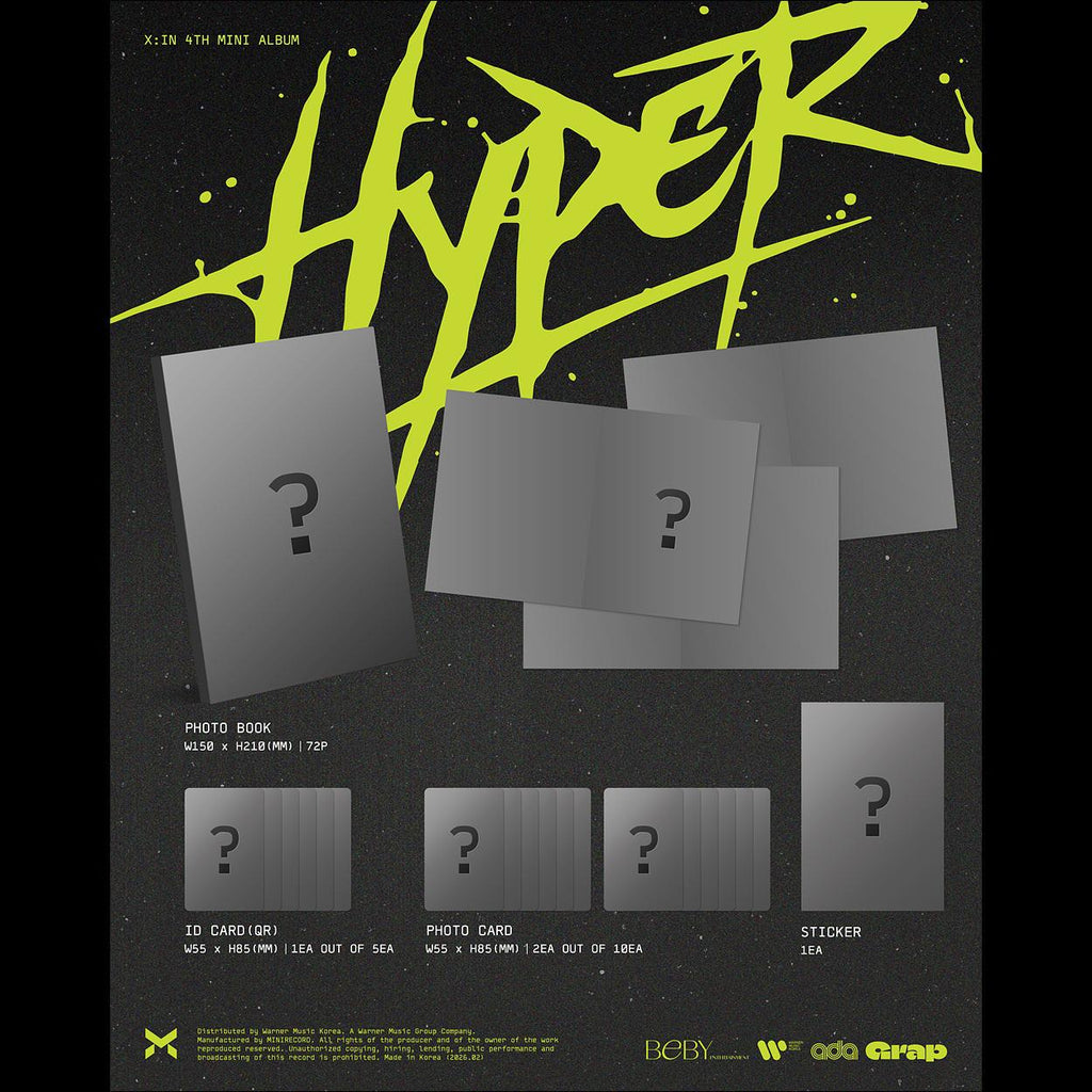 X:IN - Hyper / The 4th Mini Album + Free Gift