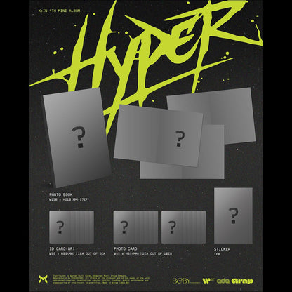 X:IN - Hyper / The 4th Mini Album + Free Gift