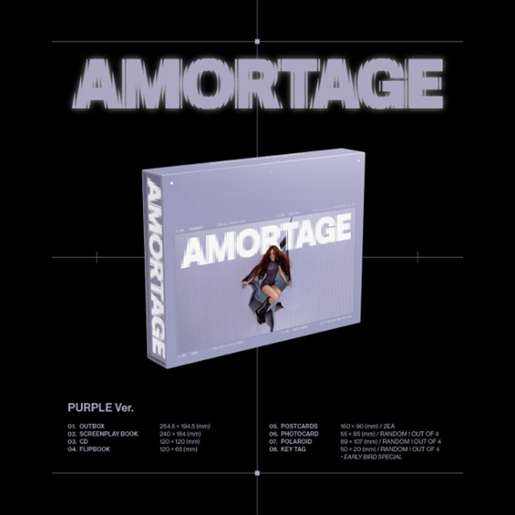 JISOO(BLACKPINK) [AMORTAGE] DELUXE EDITION (PURPLE Ver /BLACK Ver)