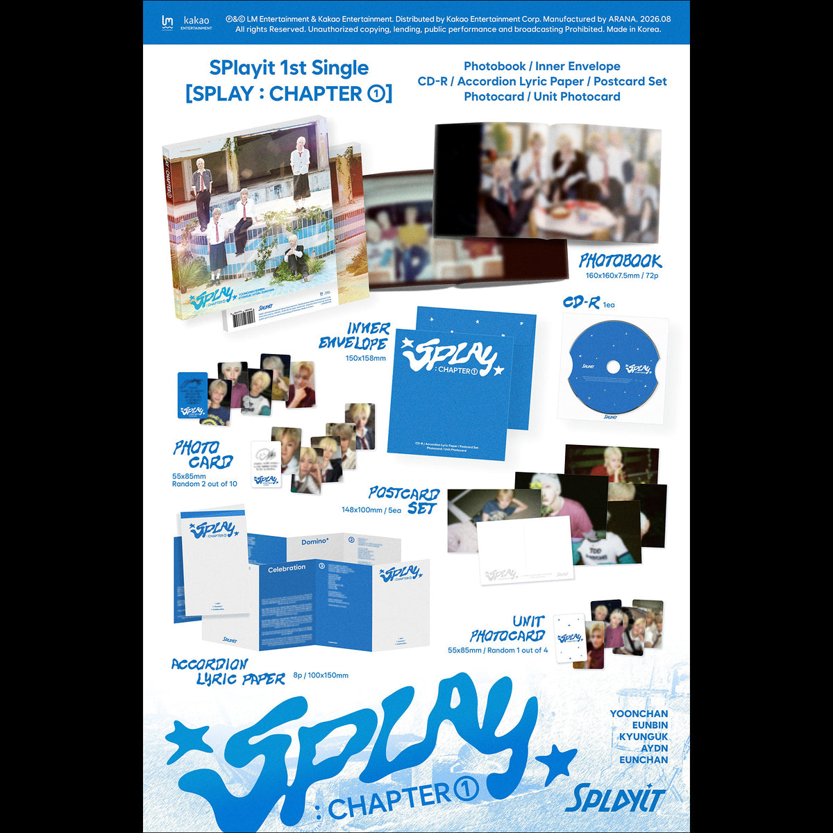 Splayit [SPLAY CHAPTER 01] 1st Single Album + Free Gift