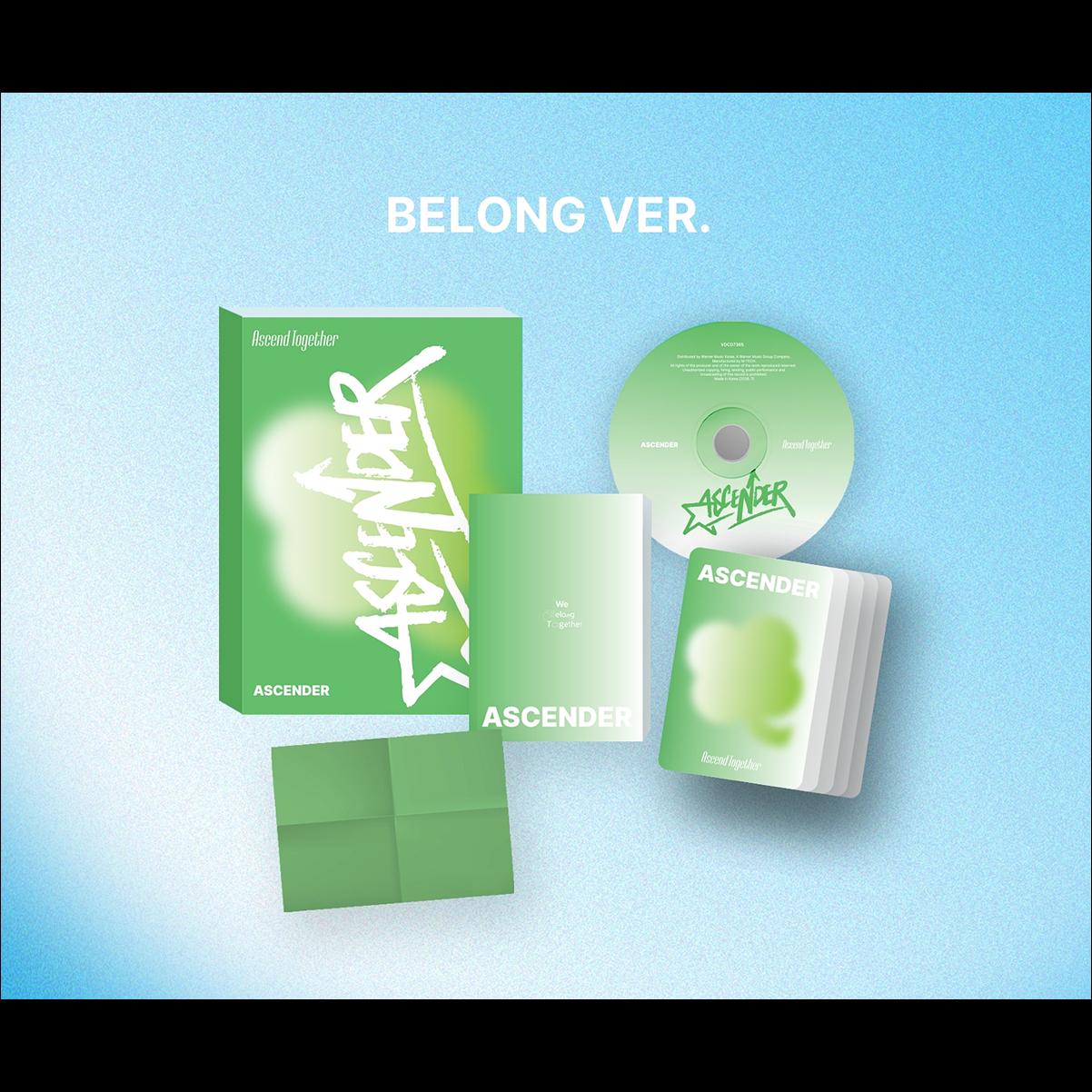 ASCENDER [Ascend Together] (BESIDE VER., BELONG VER., BELOVE VER.) + Free Gift