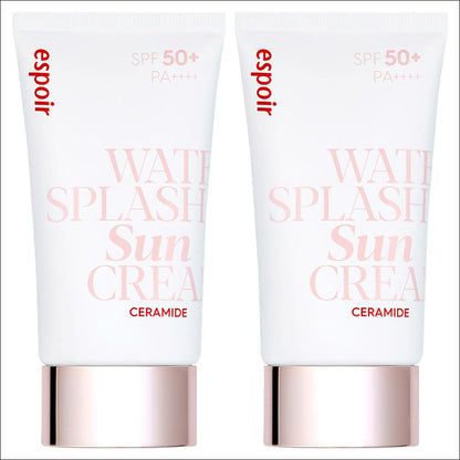 [Espoir] Water Splash Sunscreen Ceramide SPF50+ PA++++ - Hydrating Tone-Up & Barrier Care, 60ml | Olive's K-beauty