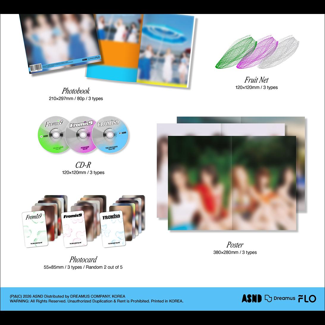 [Pre-order] fromis_9 [Glow ME] Photobook Ver. 2nd Album + Free Gift