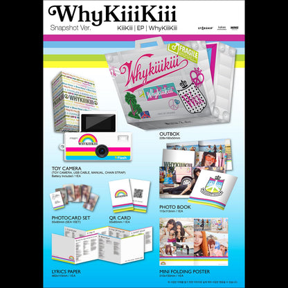 [Pre-order] KiiiKiii EP [WhyKiiiKiii] SNAPSHOT VER. [Limited Edition] + Free Gift