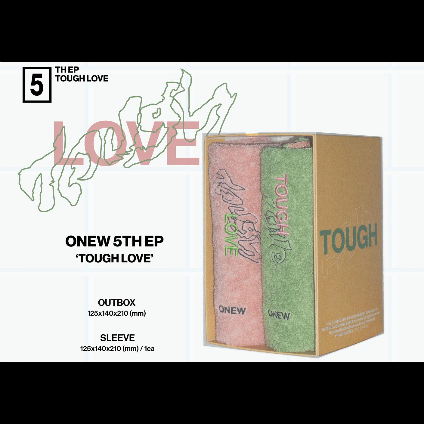 [SET] ONEW (SHINee) TOUGH LOVE (TOWEL BOOK Ver.) + Free Gift
