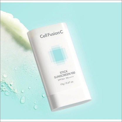 [Cell Fusion C] Stick Sunscreen 100 19g - SPF50+ PA++++, Hypoallergenic & Sensitive Skin Safe, Non-Sticky Sun Stick, K-Beauty Expert Sun Care