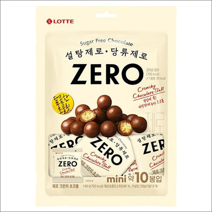 Lotte ZERO Crunchy Choco Ball (Sugar-Free) 140g