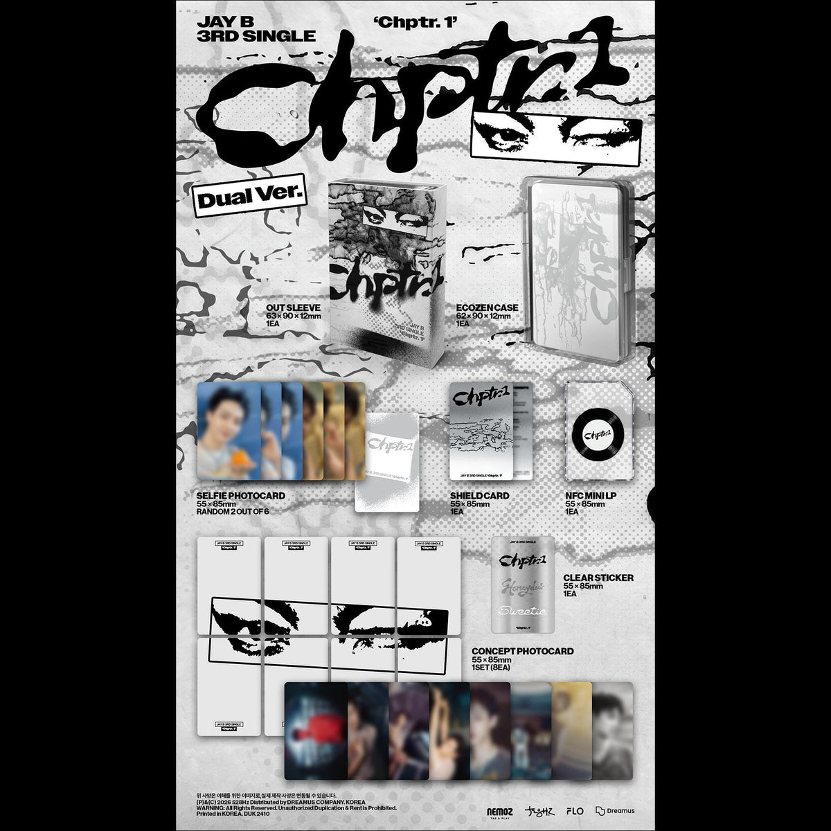 [Pre-order] JAY B (GOT7) Single Album [Chptr.1] Dual Ver. KPOP Sealed + Free Gift