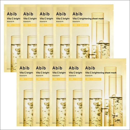 Abib Mild Acidic pH Sheet Mask Vita C Essential Fit – 10 Sheets