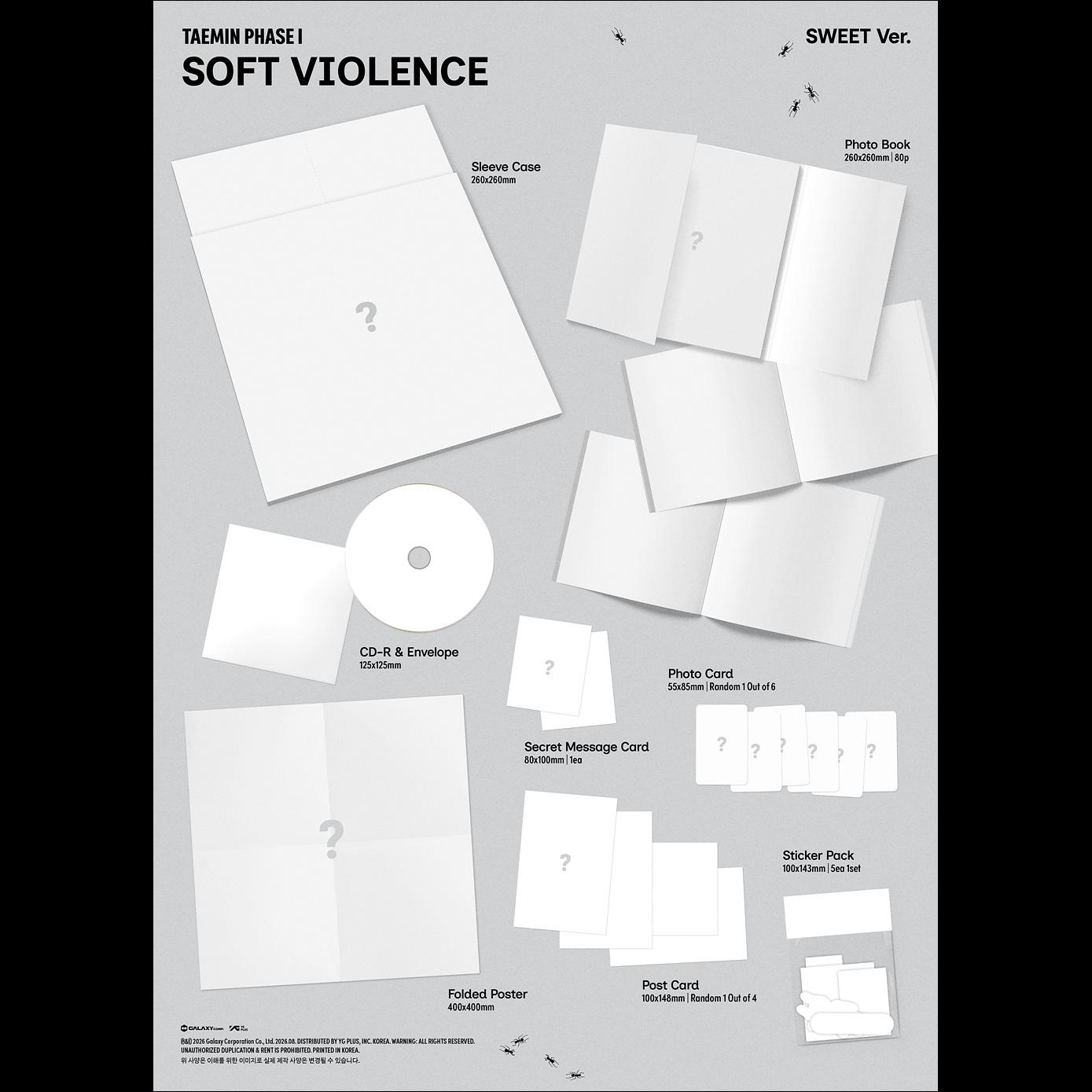 [Pre-order] TAEMIN(SHINee) PHASE I Soft Violence (PHOTO BOOK Ver.) + Free Gift