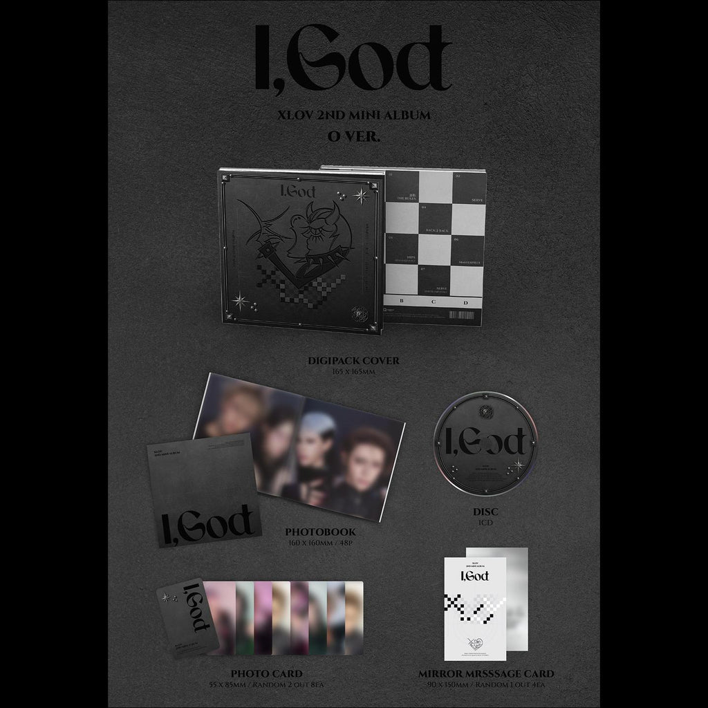 XLOV 2ND MINI ALBUM [I,God] (I VER./G VER./O VER./D VER.) + Free Gift