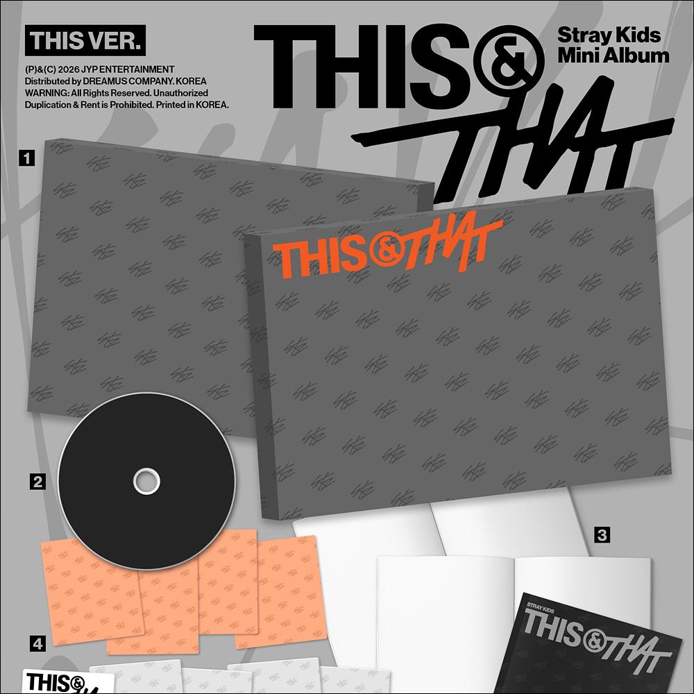 [Pre-order] Stray Kids [THIS & THAT] (THIS VER., THAT VER.) Mini Album + Free Gift