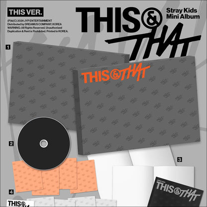 [Pre-order] Stray Kids [THIS & THAT] (THIS VER., THAT VER.) Mini Album + Free Gift