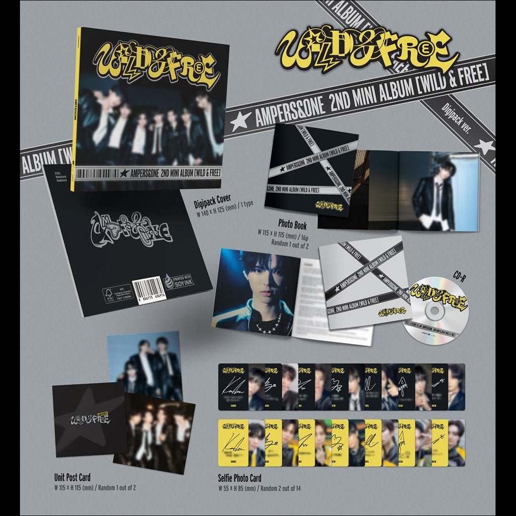 AMPERS&ONE [WILD & FREE] Digipack ver. / 2nd Mini Album