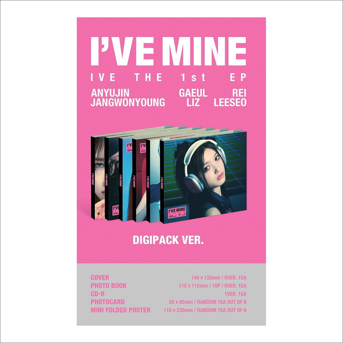 IVE - [I'VE MINE] Digipack Ver. Album