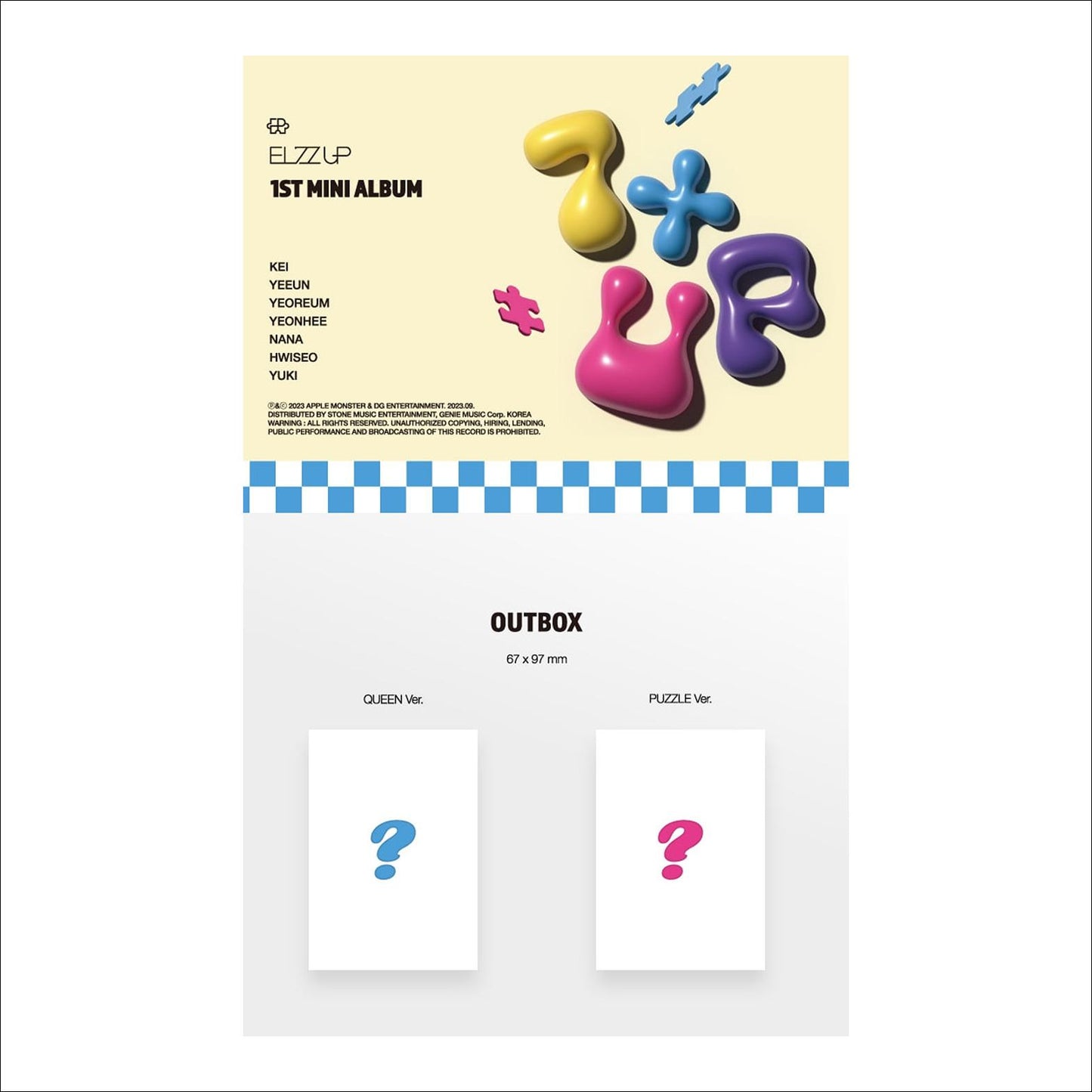 EL7Z UP(U+P) [7+UP] PLVE VER. (QUEEN VER. / PUZZLE VER.) Album