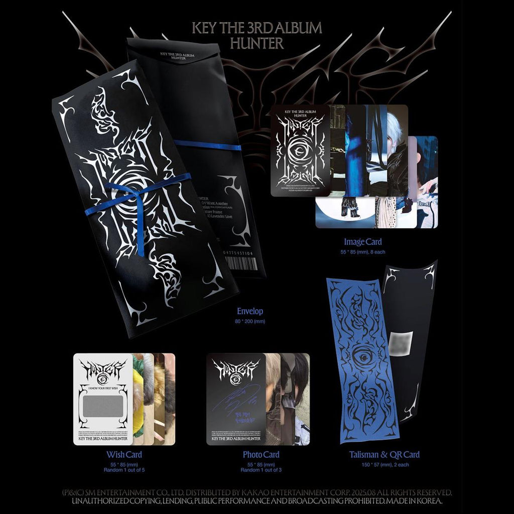 (Talisman Ver.) KEY (SHINee) [HUNTER] 3rd Album / QR ver.
