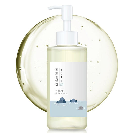 [ROUND LAB] 1025 Dokdo Cleansing Oil 200ml | Deep Makeup Remover & Blackhead Melting Cleanser