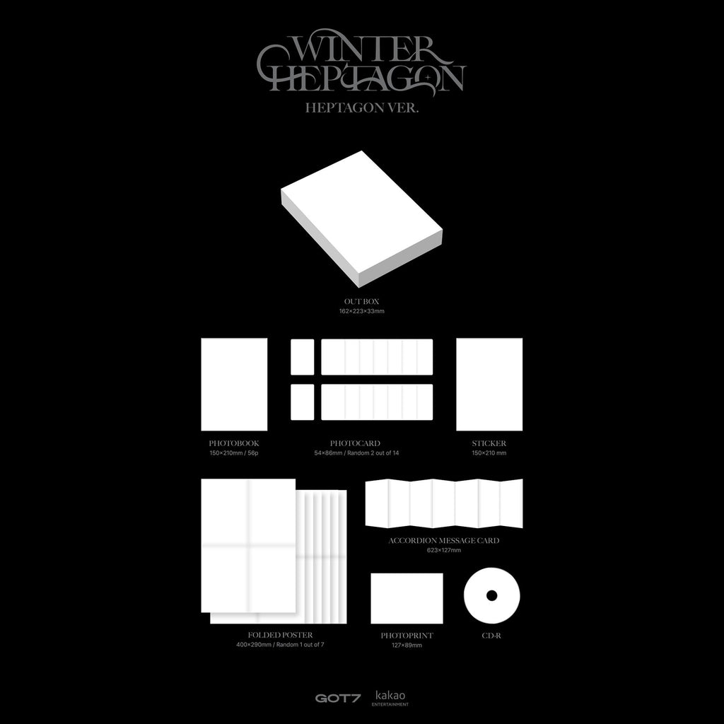GOT7 - WINTER HEPTAGON (WINTER Ver. / HEPTAGON Ver.)