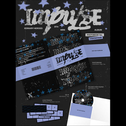 [Pre-order] Xdinary Heroes [IMPULSE] (BACKSTAGE Ver. / Band of Outsiders Ver.) KPOP Sealed Album + Free Gift