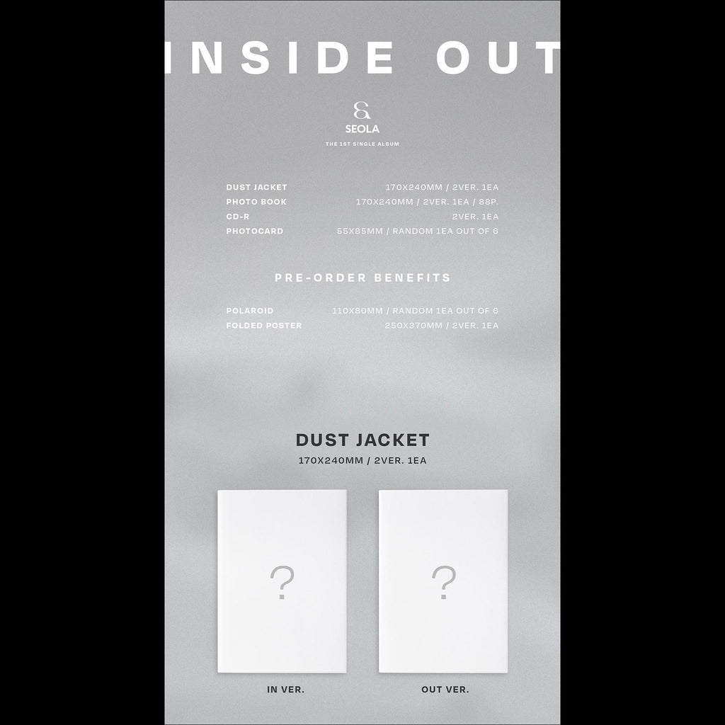 [SET] SEOLA(WJSN) - THE 1ST SINGLE ALBUM [INSIDE OUT] Album