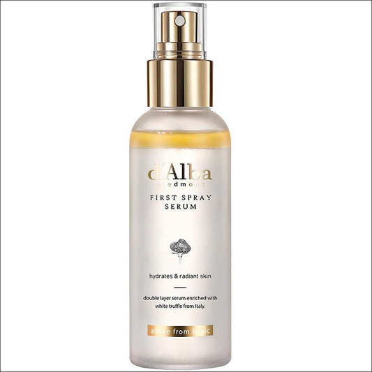 [d'Alba] White Truffle First Spray Serum (100ml) - Premium Italian White Truffle, All-in-One Hydrating Glow Mist, Vegan Face Serum, K-Beauty