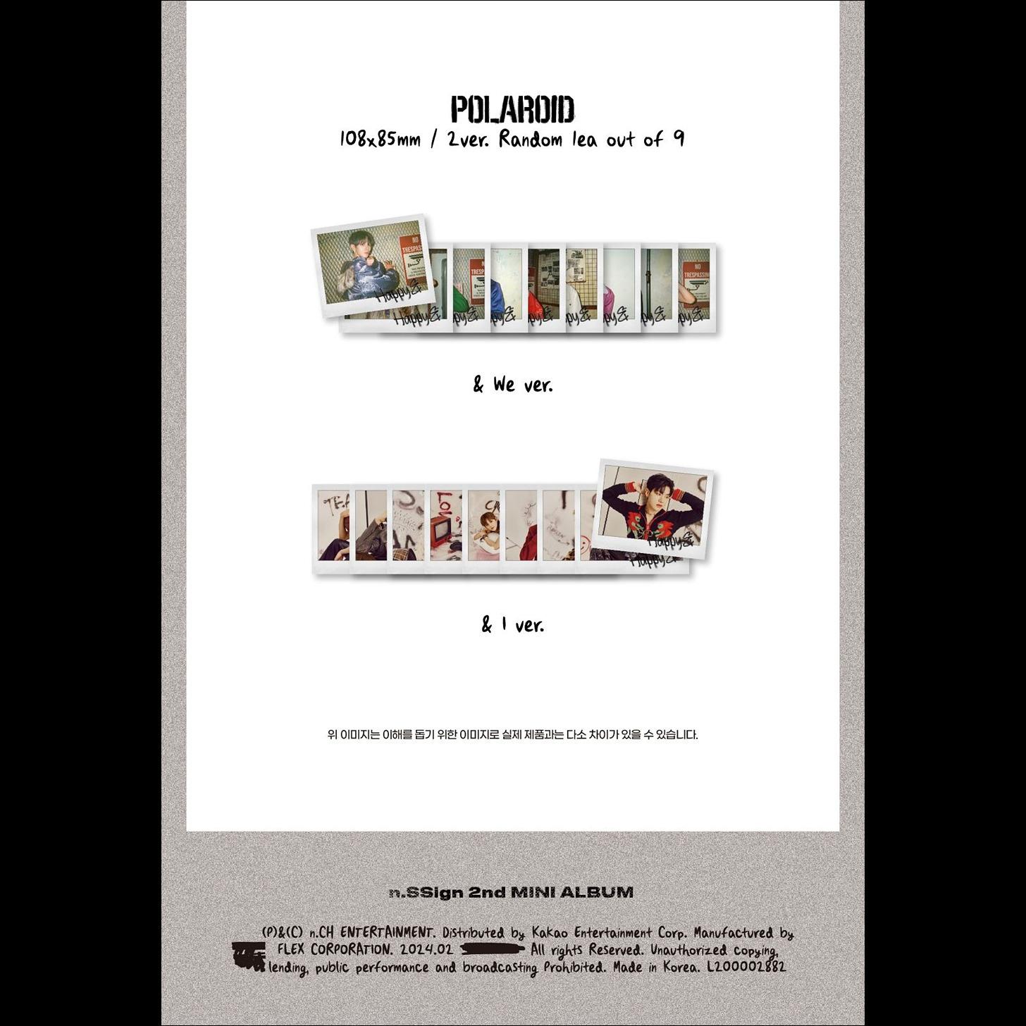 n.SSign 2nd MINI ALBUM 'Happy &' (& WE / & I ver.)