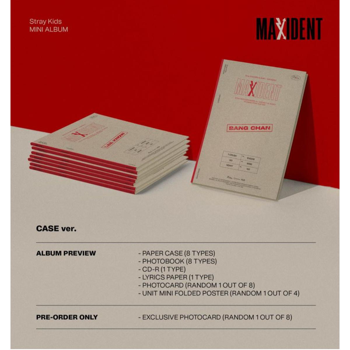 Stray Kids MAXIDENT Case Ver.