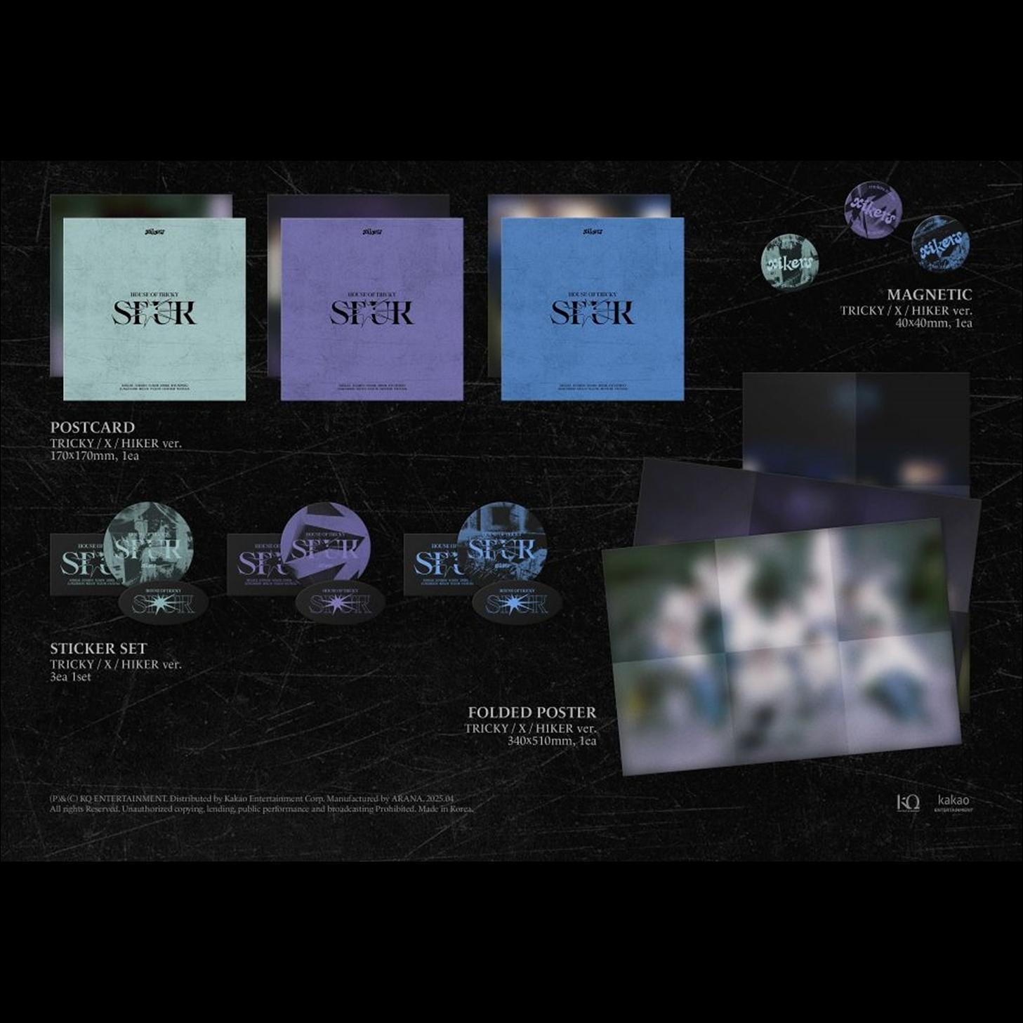 xikers [HOUSE OF TRICKY SPUR] 5TH MINI ALBUM (TRICKY ver.  X ver.  HIKER ver.)