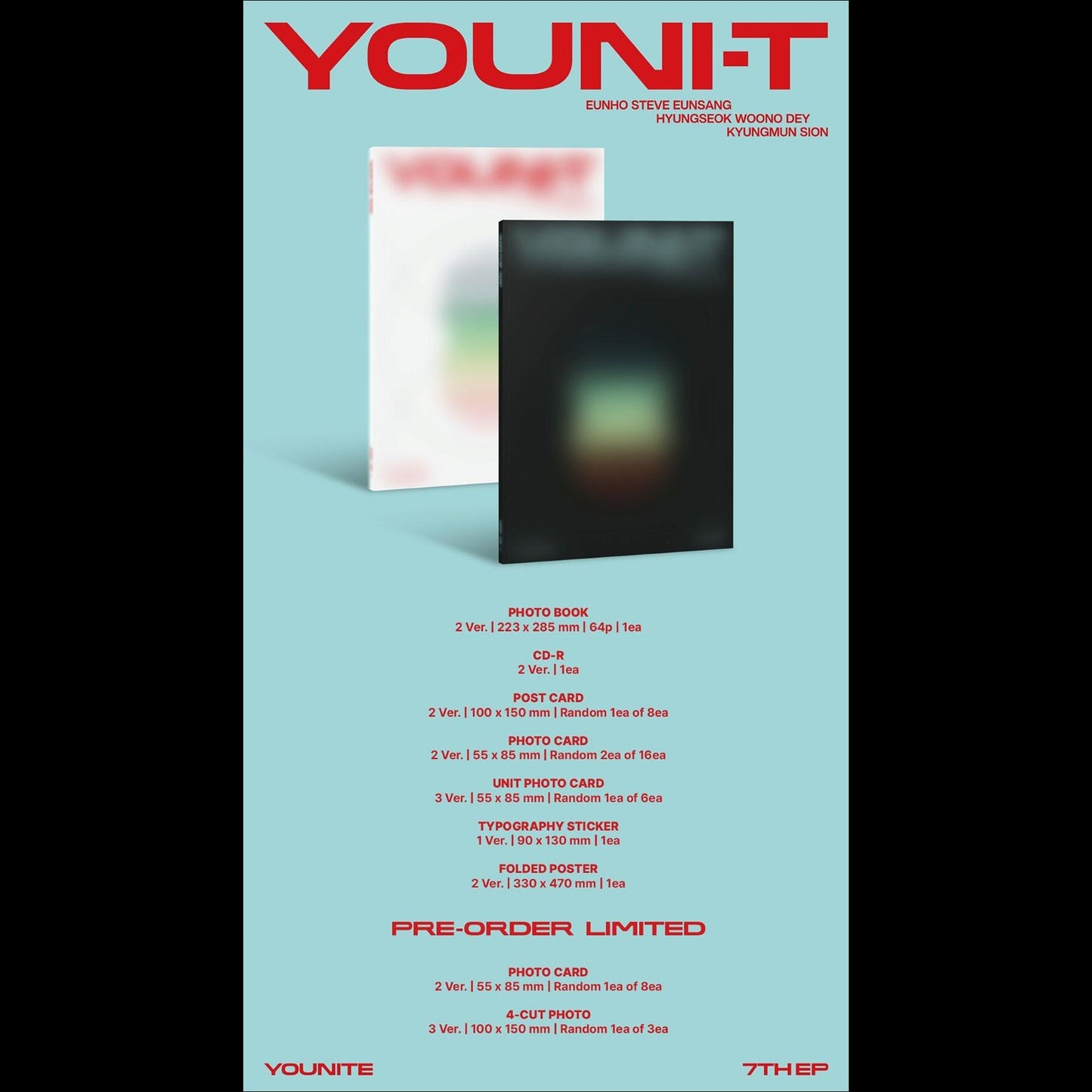 YOUNITE [YOUNI-T] 7th EP Album (Retrotopia Ver. / Utopia Ver.)