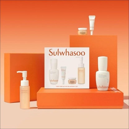 [Sulwhasoo] First Care Activating Serum VI (6th Generation) 4-Item Special Set - Luxury Anti-Aging Skincare Ritual, Ginseng Barrier Care, K-Beauty