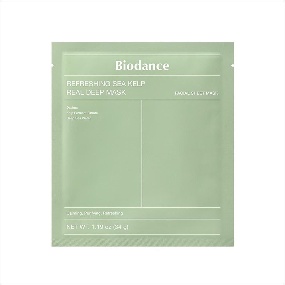 [Biodance] Real Deep Mask (7 Sheets) - Collagen, Sea Kelp, Cera-Nol, Vita | Overnight Hydrogel Mask, Pore & Hydration Care, K-Beauty