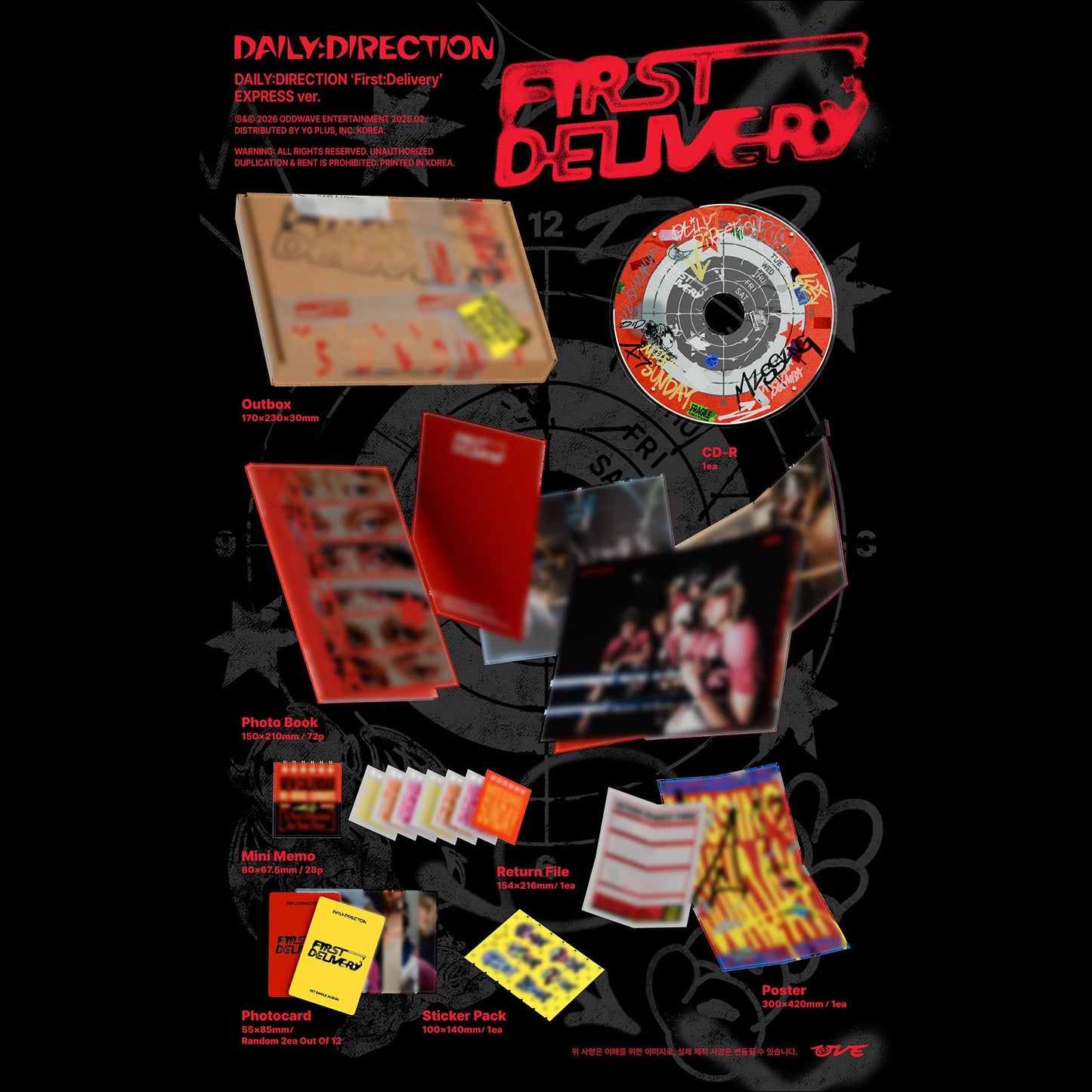 DAILYDIRECTION [FirstDelivery] (NEWSPAPER ver. EXPRESS ver.) + Free Gift