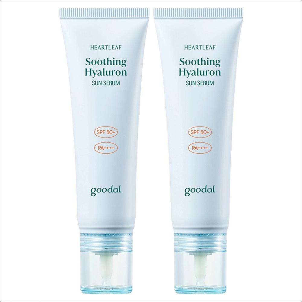 [Goodal] Houttuynia Cordata Calming Hyaluron Sun Serum SPF50+ PA++++ Duo Set - 50ml x 2 (1+1 Pack) | Olive's K-beauty
