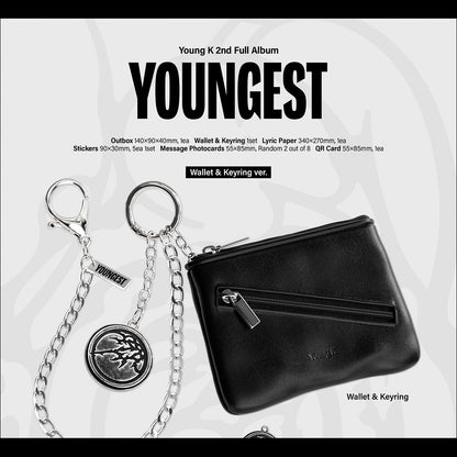 [Pre-order] Young K (DAY6) YOUNGEST Wallet & Keyring ver. 2nf Full Album + Free Gift