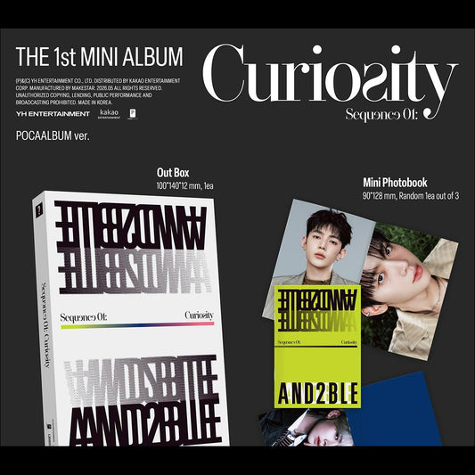 AND2BLE [Sequence 01 Curiosity] 1st Mini Album (POCAALBUM ver.) + Free Gift